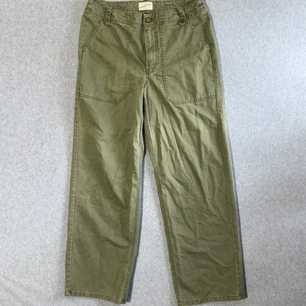 Universal Thread Utility Pants Gorpcore 10 Olive Green Excellent Wide Leg